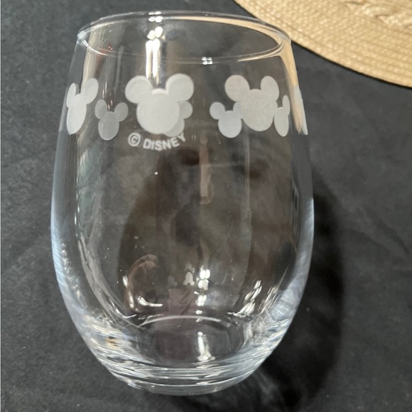 Disney Mouse Ears etched Stemless Wineglasses - Picture 2 of 5